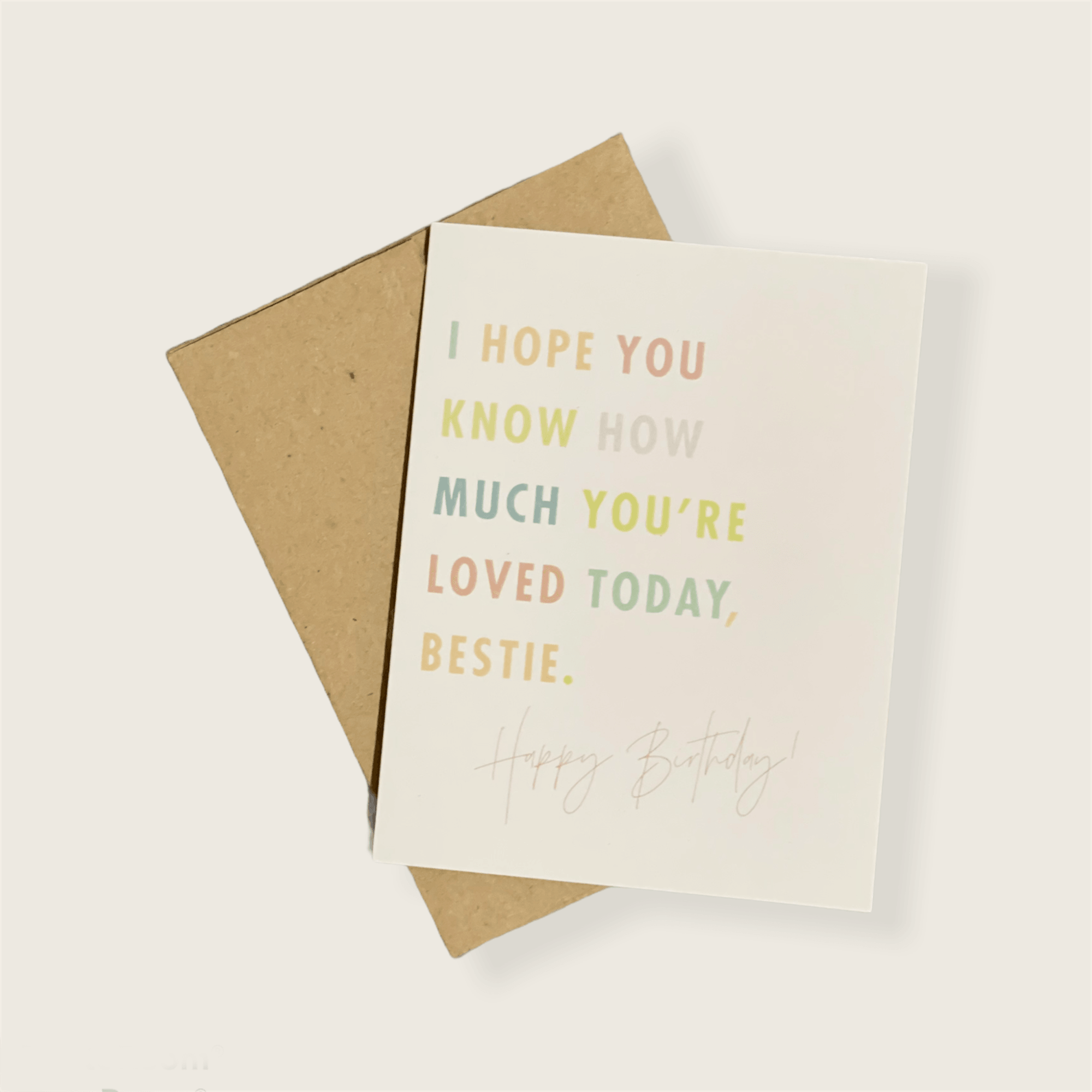 Thank You Colorful Notecard | Earthy Paperie x Simula PH